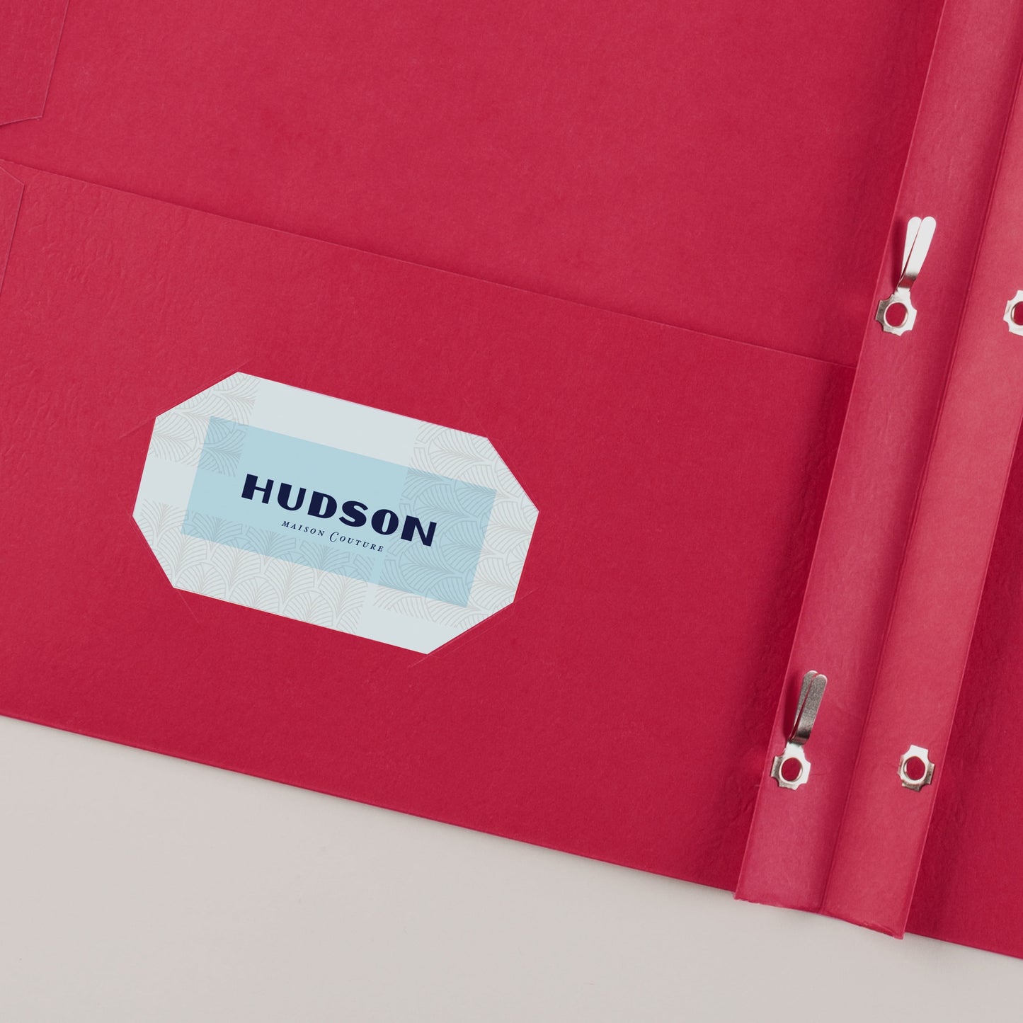 Two Pocket Folders with 3 Prong Fasteners, 25 Red Folders (47979)