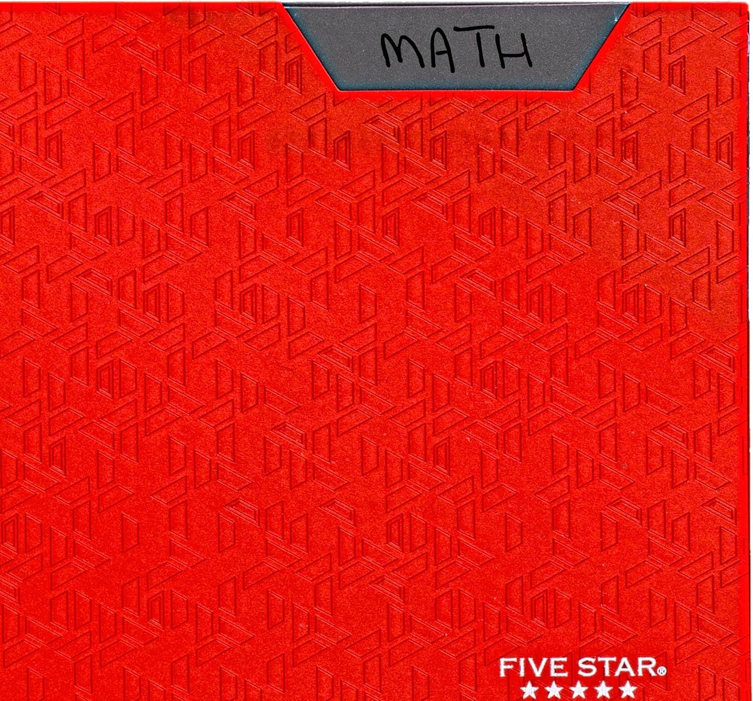 Five Star 2-Pocket Folder, Plastic Folder with Stay-Put Tabs and Prong Fasteners, Holds 8-1/2" x 11" Paper, Fire Red (72109)