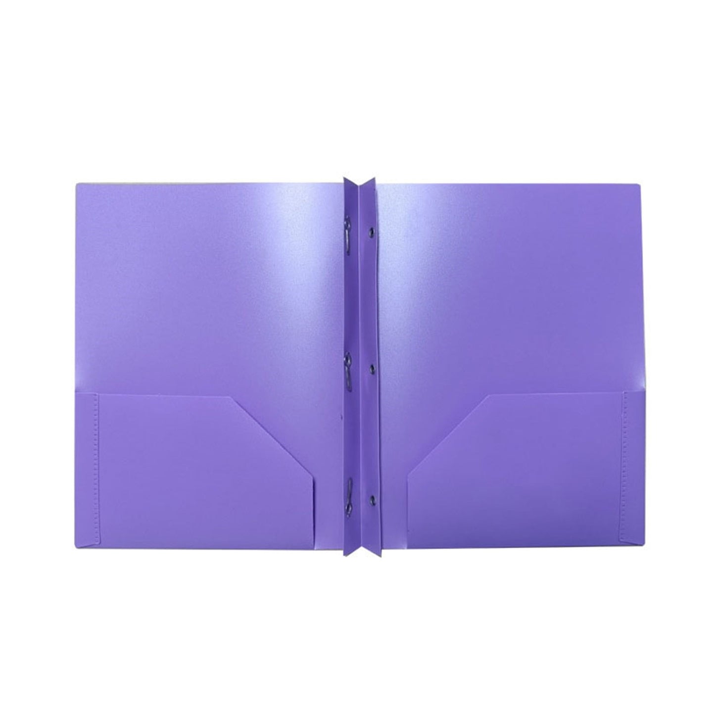 DJJGXAN Plastic Pockets Folders with Brads Folders with Pockets and Prongs 2-Pocket Folder with Fasteners, Fit Letter Size Paper, Use for School Office Home Business (Blue)