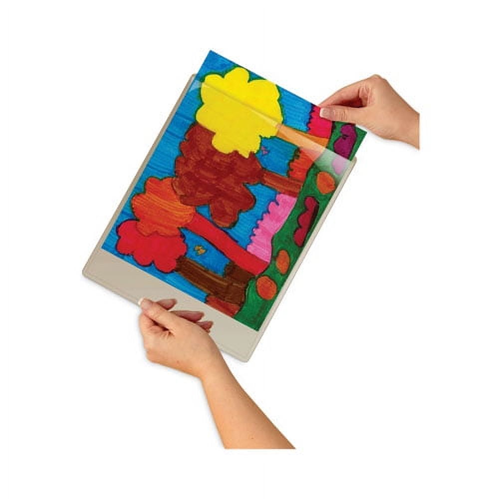 "Display Pocket, Removable Interlocking Fasteners, Plastic, 8-1/2 X 11, Clear | Bundle of 2 Each"