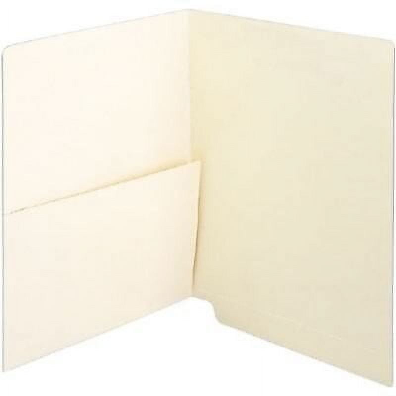 Medical Arts Press® End Tab Pocket Folder, Straight Tabs, Letter Size, Manila, 50/Box