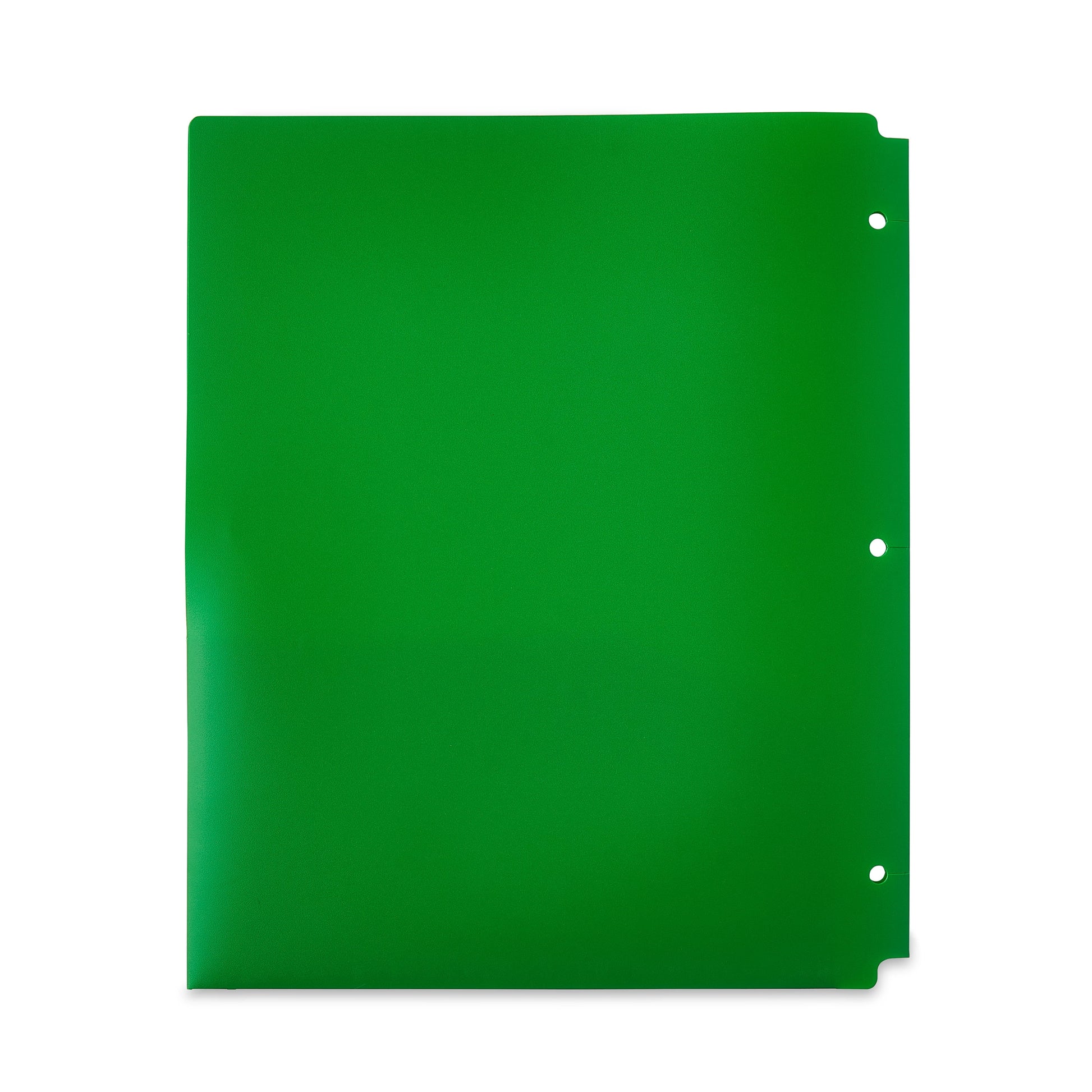 Pen+Gear 2-Pocket Poly Folders, Green, 9.4" x 11.4", 50 Pack