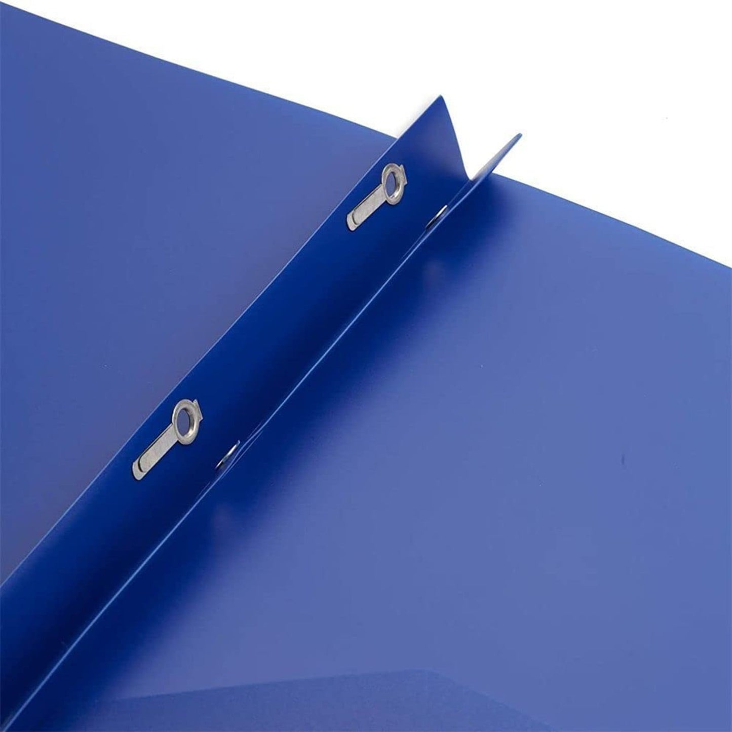 SWSUSN 1 Pc Plastic Folders with Pockets and Prongs Two Pocket Folder with Brads 3 prong Folders with Pockets for Letter Size Sheets, Orange