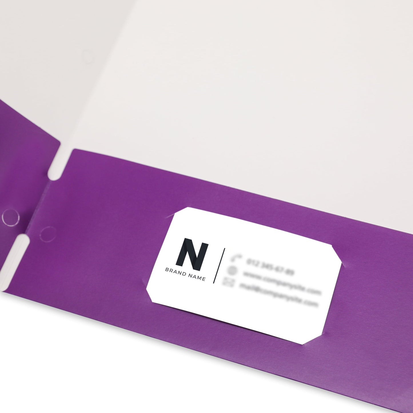 Pen + Gear 2-Pocket Paper Folders, Solid Purple Color, 50-Count, Letter Size