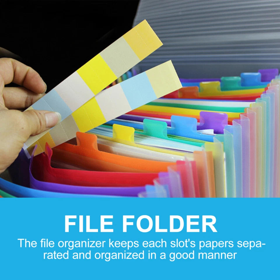 Transparent Organ Bag Baby Folder Pockets Accordion