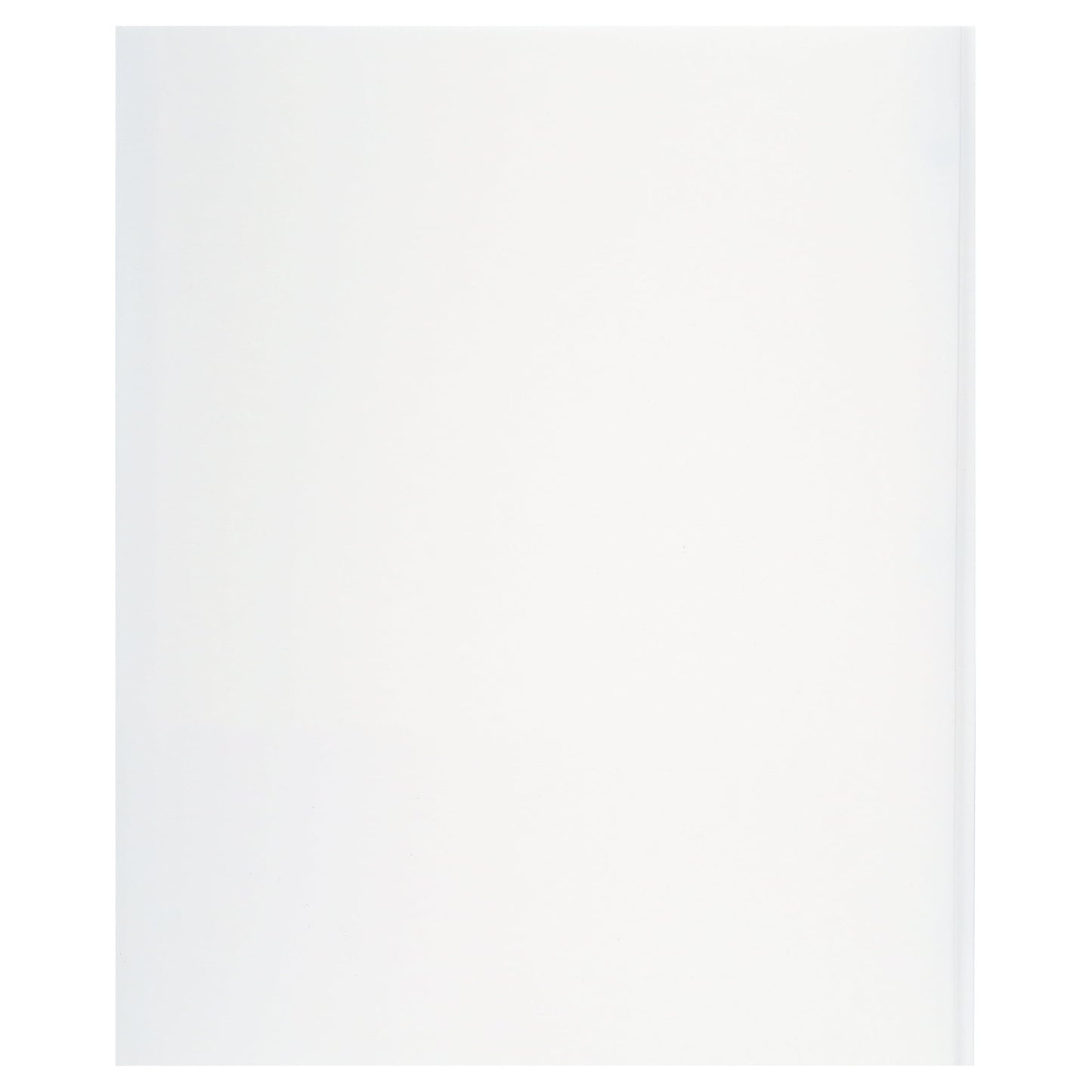 White Paper 2 Pocket Folders with Prongs, 50 Pack, by Better Office Products, Matte Texture, Letter Size Paper Folders, 50 Pack, with 3 Metal Prong Fastener Clips, White