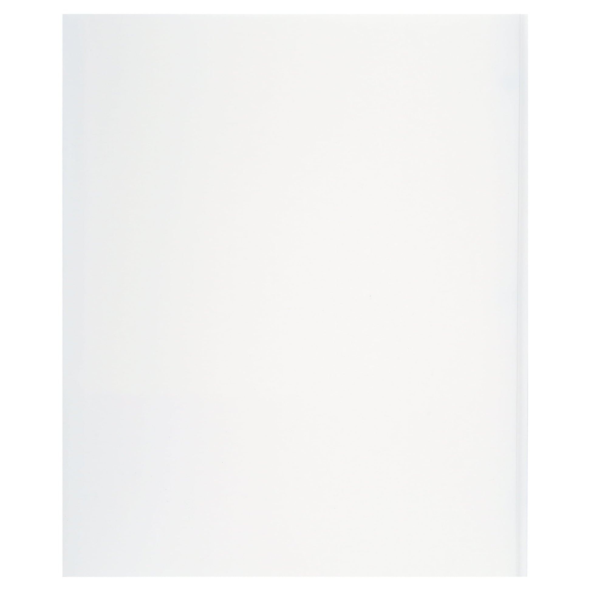 White Paper 2 Pocket Folders with Prongs, 50 Pack, by Better Office Products, Matte Texture, Letter Size Paper Folders, 50 Pack, with 3 Metal Prong Fastener Clips, White