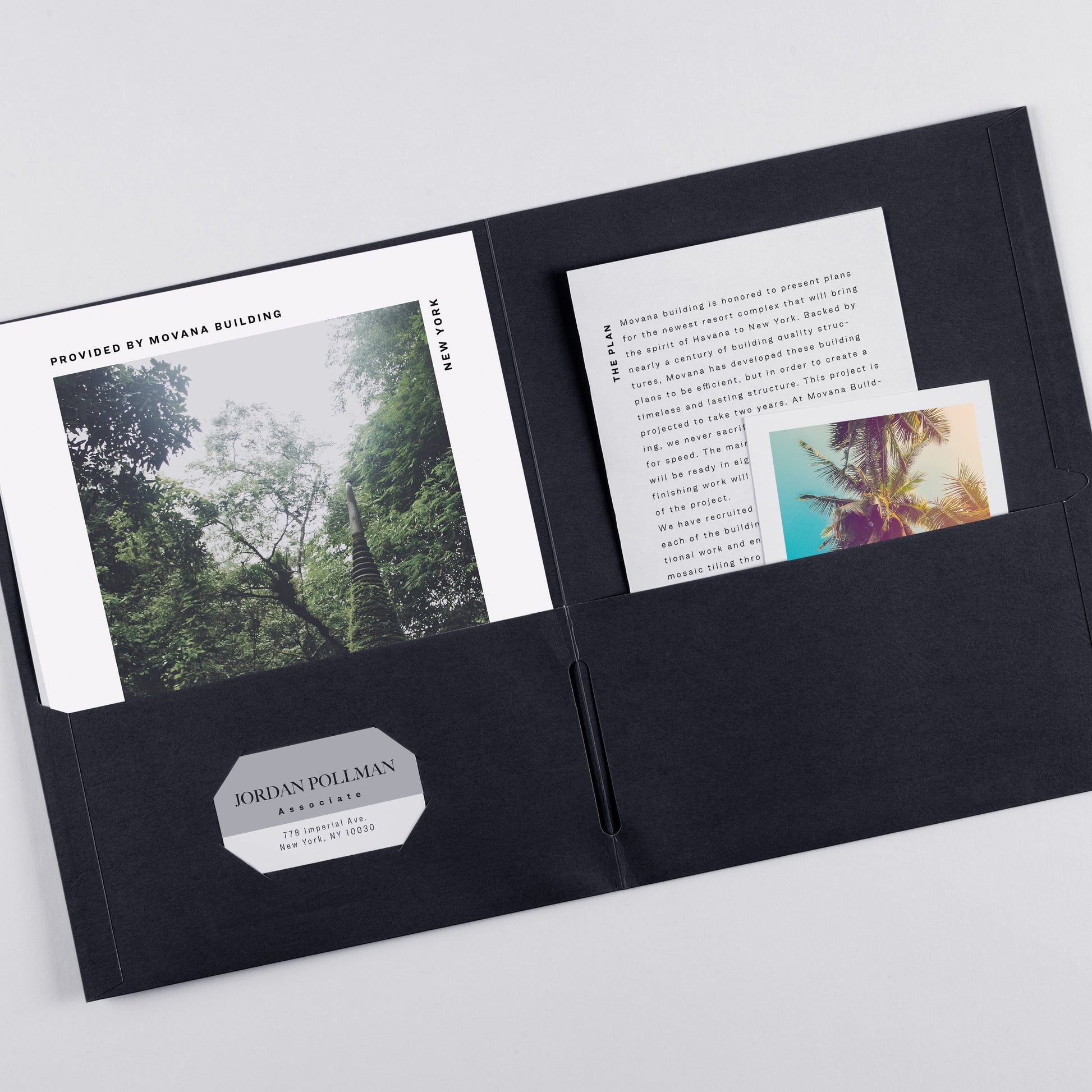 Two Pocket Folders, Holds up to 40 Sheets, 25 Black Folders (47988)