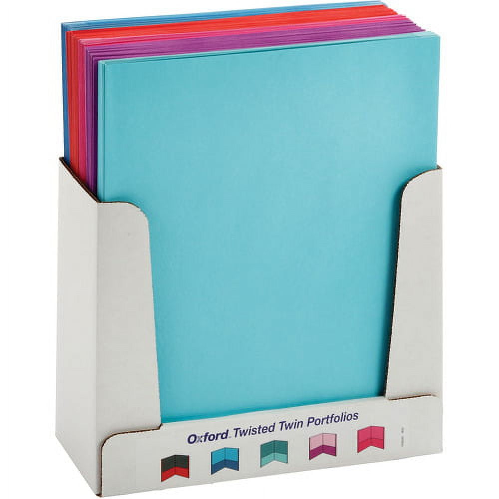 Oxford, OXF52074, Twisted Twin Pocket Folder, 50 / Box, Assorted